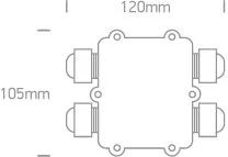0800C Connection Box IP67 4 út