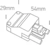 0983m 3pin Male Connector 30cm kábel