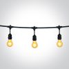 0994 / B Black String Lights IP44 8,5m 15x E27 60W