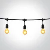0994 / B Black String Lights IP44 8,5m 15x E27 60W