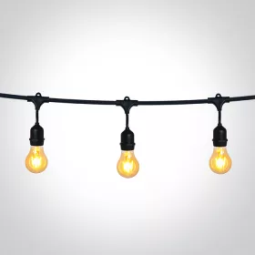 0994 / B Black String Lights IP44 8,5m 15x E27 60W