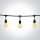0994 / B Black String Lights IP44 8,5m 15x E27 60W