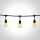 0994 / B Black String Lights IP44 8,5m 15x E27 60W