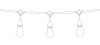 0994 / B Black String Lights IP44 8,5m 15x E27 60W