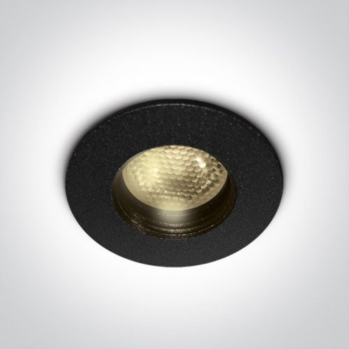 10101D / B / W Fekete LED 1W WW IP20 350mA Mini Dark Light