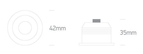 10103b / b / c fekete COB LED CW 1W / 3W 350MA / 700MA