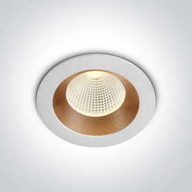   10103E / W / BS / W White / Brass LED 3W WW 350MA Sötét Light