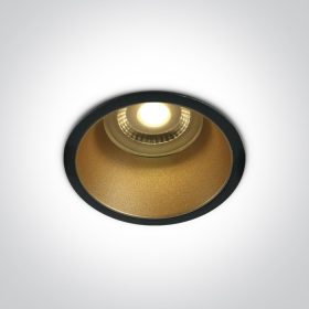   10105AD / B / BS fekete GU10 50W sárgaréz reflektor sötét fény