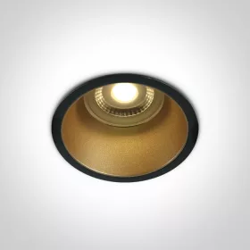  10105AD / B / BS fekete GU10 50W sárgaréz reflektor sötét fény