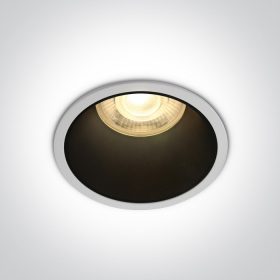   10105AD / W WHITE GU10 50W fekete fényvisszaverő sötét fény