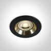 10105Alg / b / gl Black Gu10 50W arany reflektor