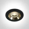 10105Alg / b / gl Black Gu10 50W arany reflektor