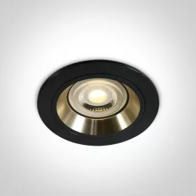 10105Alg / b / gl Black Gu10 50W arany reflektor
