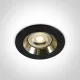 10105Alg / b / gl Black Gu10 50W arany reflektor