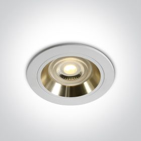 10105Alg / w / gl White Gu10 50W arany reflektor