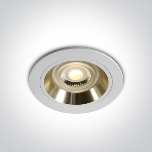 10105Alg / w / gl White Gu10 50W arany reflektor