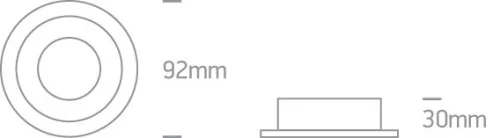 10105Alg / w / gl White Gu10 50W arany reflektor