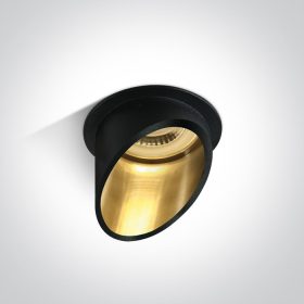 10105E1 / B / GL fekete gu10 50w sötét fény