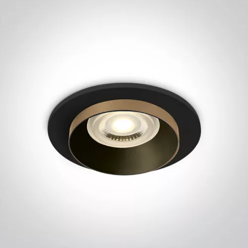 10105H / b fekete gu10 10w sötét fény