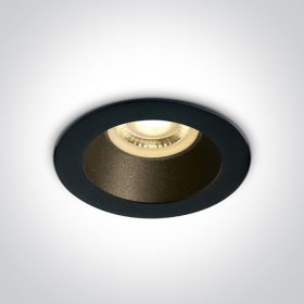   10105m / b / b fekete gu10 10W fekete fényvisszaverő sötét fény
