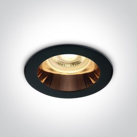 10105m / b / cu fekete gu10 10w réz reflektor sötét fény