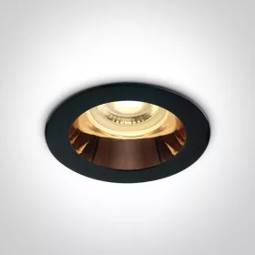 10105m / b / cu fekete gu10 10w réz reflektor sötét fény