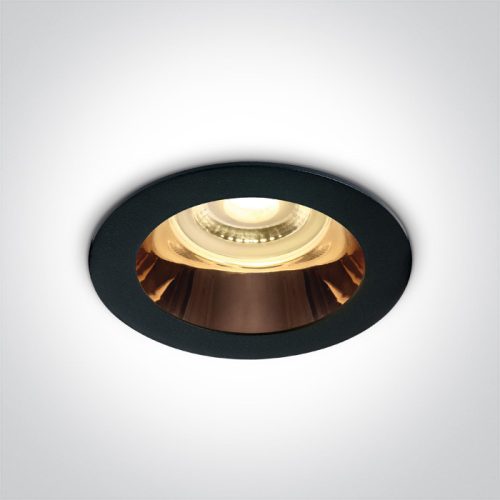 10105m / b / cu fekete gu10 10w réz reflektor sötét fény