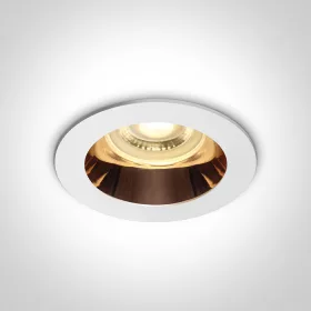 10105m / w / cu fehér gu10 10w réz reflektor sötét fény