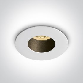   10105md / w fehér gu10 10w matt fekete reflektor sötét fény