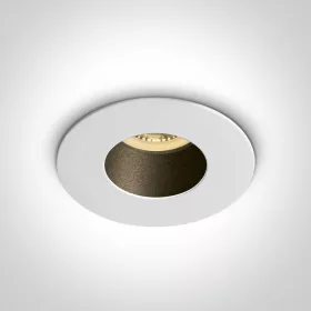   10105md / w fehér gu10 10w matt fekete reflektor sötét fény