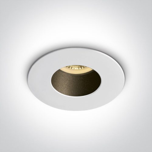 10105md / w fehér gu10 10w matt fekete reflektor sötét fény