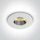 10105md / w / c fehér gu10 10W króm reflektor sötét fény