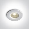 10105R1p / w White Prismatic GU10 50W IP65