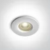 10105R1p / w White Prismatic GU10 50W IP65