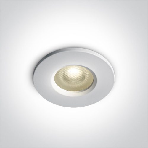 10105R1p / w White Prismatic GU10 50W IP65