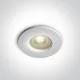 10105R1p / w White Prismatic GU10 50W IP65