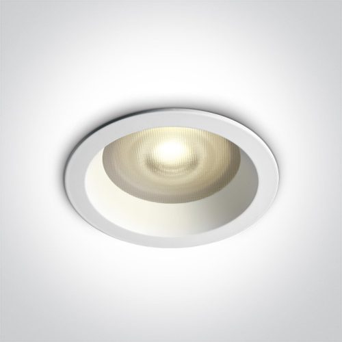 10105R2p / w White prismatic gu10 50w ip65 sötét fény