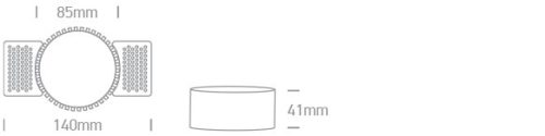 10105RM fehér GU10 10W Trimless sötét fény fényvisszaverő nélkül