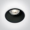 10105tg / b fekete gu10 50W Semi Trimless