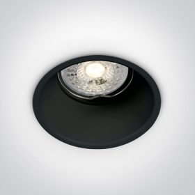 10105tg / b fekete gu10 50W Semi Trimless