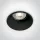 10105tg / b fekete gu10 50W Semi Trimless