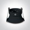 10105tg / b fekete gu10 50W Semi Trimless