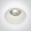 10105TG / W WHITE GU10 50W SEMI TRIMLESS