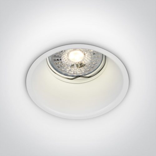 10105TG / W WHITE GU10 50W SEMI TRIMLESS