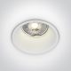 10105TG / W WHITE GU10 50W SEMI TRIMLESS