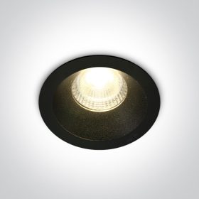   10107dc / b / w fekete LED 7W WW IP20 50deg 230V sötét fény