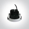 10107HC / W / W fehér COB LED 7W WW Honeycomb 36DEG IP54 700MA Sötét Light