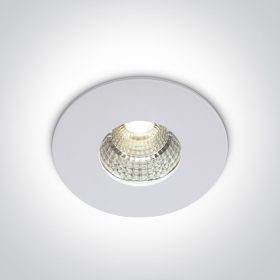 10107m / w fehér LED 7W WW IP54 sötét fény 230V