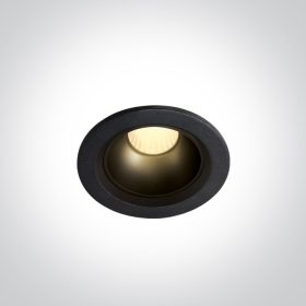   10107Z / B / W Fekete LED 7W WW IP20 45DEG 230V sötét fény