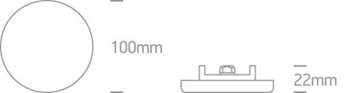 10108CF / W Keretlen LED 8W WW IP65 230V